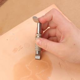 Ferramentas De Escultura De Couro De Aço Inoxidável, Kit De Estampagem De Couro, Martelo De Borracha, Fabricação De Sela De Trabalho, Artesanato - Image 6