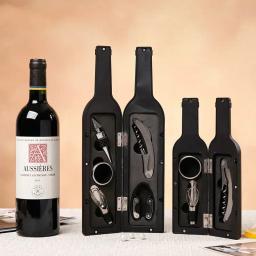 Abridor De Vinho Conjunto De Ferramentas Com Garçons Saca-rolhas, Garrafa Kit De Abertura, Deluxe Acessórios, Presente, 5 Pcs - Image 1