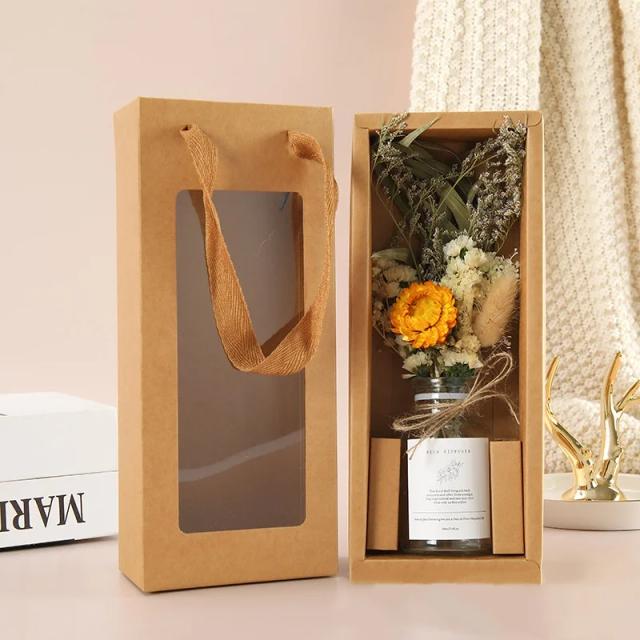 Decoração Perfeita: Buquê de Flores Secas em Caixa de Presente e Buquê de Respiração do Bebê para Festas