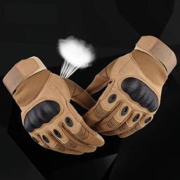 Luvas táticas de dedo completo antiderrapantes para homens e mulheres, tela sensível ao toque, condução, equitação, caça, motocicleta, escalada - Image 3