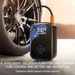 1pc sem fio compressor de ar do carro bomba de ar elétrica inflator pneu para motocicleta bicicleta barco auto pneu bolas infláveis - Image 1