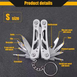 Alicador dobrável multifunções Alicador faca de bolso Outdoor Camping Survival Caça Ferramentas Aço inoxidável Multi-ferramenta Pocket Knife - Image 4