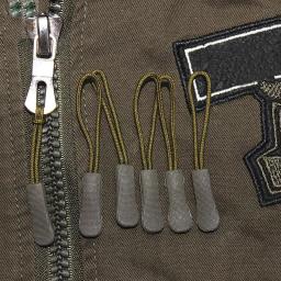 Colorido Zipper Pull para roupas, corda Zip, Slider Cord, Fastener Strap, fechamentos para sacos, carteira, acessórios de costura, retrosaria, 10PCs - Image 2