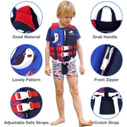 Jaqueta salva-vidas infantil de neoprene, colete flutuante, esportes aquáticos, praia, surf, natação, vela, rafting, jaqueta de segurança - Image 3