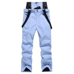 Calças de esqui com suspensórios para homens e mulheres, calças de neve, snowboard, proteção de cintura, windproof, impermeável, quente, casal, inverno, novo - Image 1
