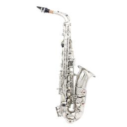 Saxofone Alto SLADE-Eb com Case, Saxofone Alto Eb, E Flat Brass Body, Carved White Shell, Case Strap, Luvas, Reeds Acessórios Set - Image 3