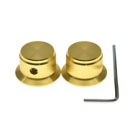 KAISH-Metal potenciômetro botões, Pot botões, Universal Top Hat botões, Volume Tone Control botão para baixo de guitarra e AMPS, 1/4 in, 6,35 milímetros, 2PCs - Image 6