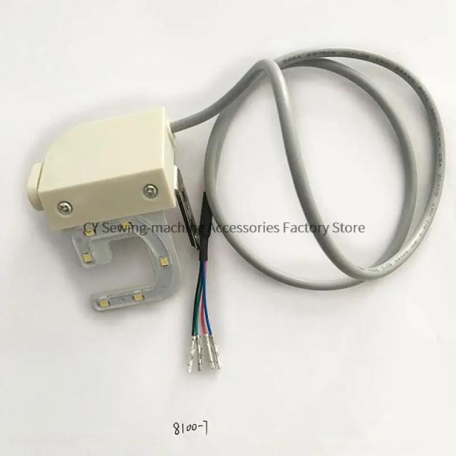 Interruptor Reverso LED Juki 8100-7 com Cabo e 6 Contas - Peça Original para Máquina de Costura Industrial 401-30874