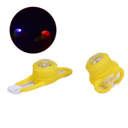 Amarelo LED bicicleta sino anel luzes, Bell bicicleta colorida, Road Bike acessórios - Image 1