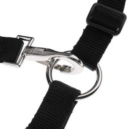 Cavalo de náilon vitrificação focinho com cavalo ajustável halter colarinho overeating prevenção arnês cavalo cribbing stall mascar - Image 5