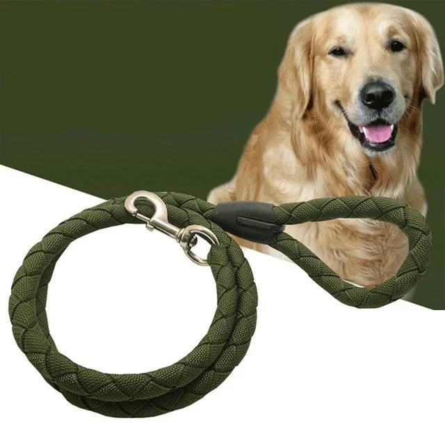 Coleira Tática Ajustável para Cachorros - Treinamento Militar em Nylon com Fivela de Metal e Estilo Moderno