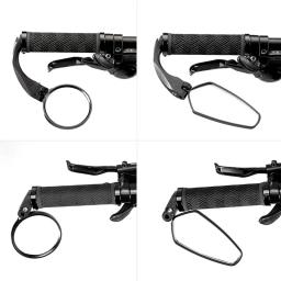 ROCKBROS-Mountain Road Bike Espelho, HD Folding Bicicleta Espelho Retrovisor, 360 ° Guiador Ajustável, PC Olhando Vidro, MTB Acessórios - Image 4