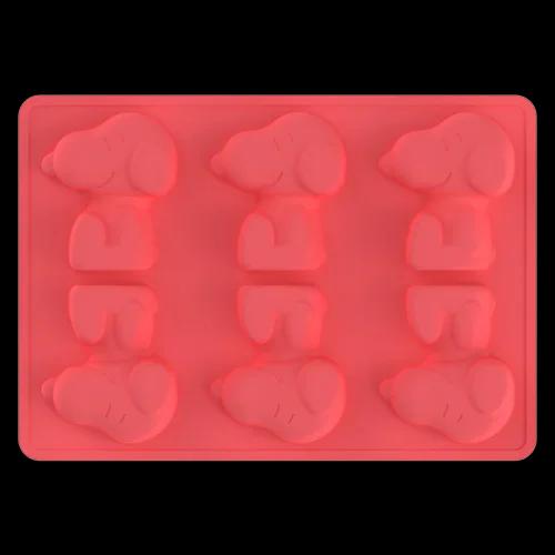 Snoopy diy silicone cozimento molde reutilizável comida-grau silicone caseiro cão biscoito geléia gelo cubo chocolate bolo sabão - Image 1