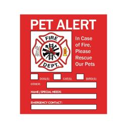 Adesivo alerta interno para animais estimação, etiquetas aviso à prova d'água duráveis, para cães gatos, decalques - Image 5