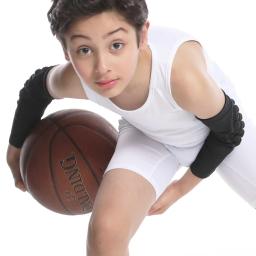 Almofadas de cotovelo de compressão para crianças, mangas acolchoadas para jovens, futebol americano, basquete, beisebol, tênis, hóquei, esportes, 3-12 anos - Image 3