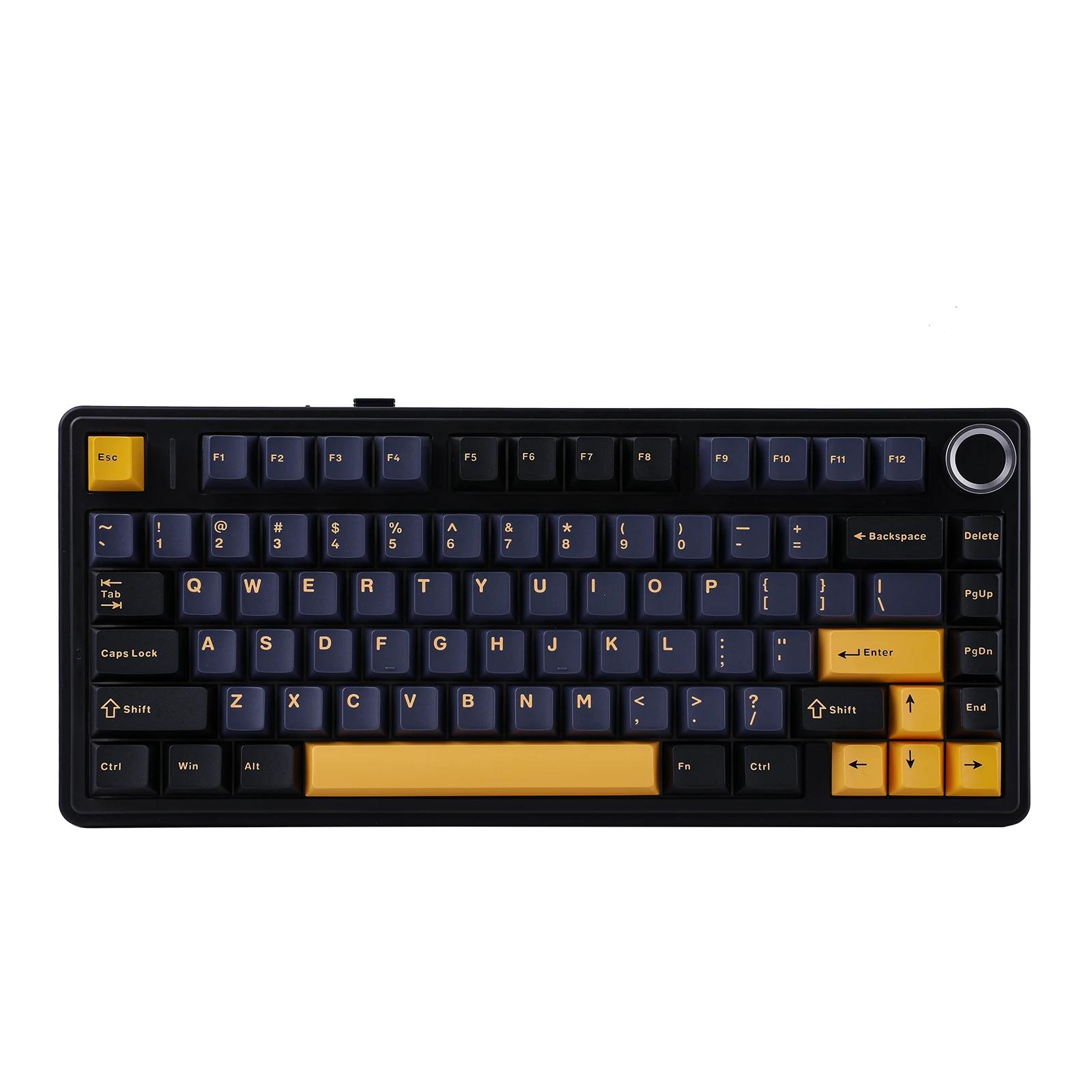 Epomaker x aura f75 75% 80 teclas junta de troca quente bluetooth 5.0/2.4g teclado mecânico sem fio/com fio pbt teclas para mac/win - Image 1