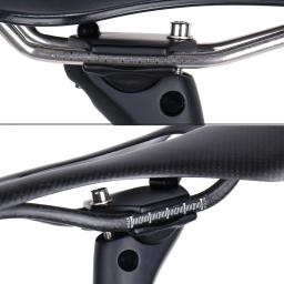 ELITAONE MTB Espigão de selim de carbono 27,2/30,9/31,6 mm deslocado 20 mm selim de bicicleta de estrada com capa de base de fibra de carbono - Image 4
