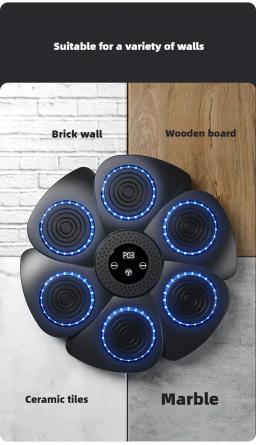 Máquina de boxe suspensa inteligente para adultos, treinador infantil, alvo de parede para boxe doméstico, música bluetooth - Image 5