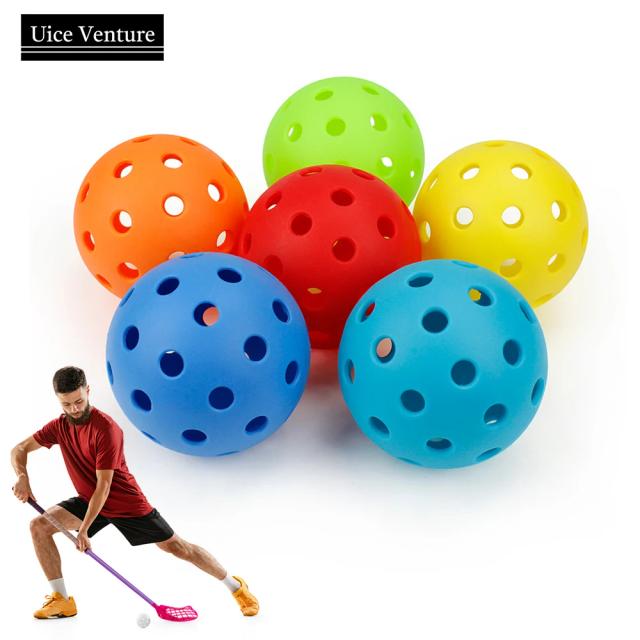 Bolas Duráveis de PVC para Prática de Hockey e Pickleball - Kit com 4 Peças para Treino ao Ar Livre