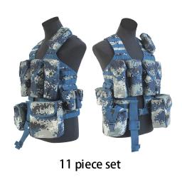 Colete Multi-Funcional Camuflagem, Tiro ao ar livre, Caça Equipamento de Treinamento, 11 Conjuntos Acessórios, 06 - Image 3