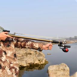 Poderosa telescópica dobrável estilingue alta precisão profissional tiro de pesca arco para a caça ao ar livre novo arco tiro com arco - Image 2