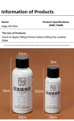 1 peça de vedação de borda com acabamento de borda de couro produz aparência profissional, suave e brilhante - Image 2