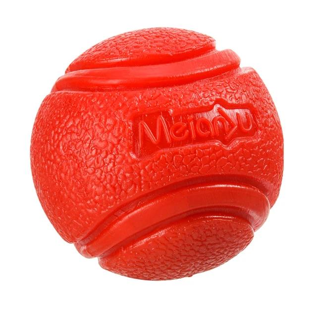 Bola de Borracha Insuflável para Cães - Brinquedo Resistente para Mastigar e Treinar ao Ar Livre