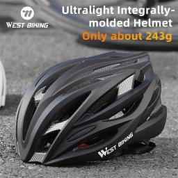 West biking capacete de bicicleta leve lntegralmente capacete de ciclismo para homens mulheres adulto conforto mountain road bicicleta acessórios - Image 1