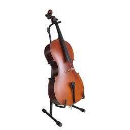 Metal Cello Display Stand com gancho, tripé dobrável, cor preta, resistente facilmente - Image 2