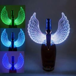 Recarregável LED Borboleta Asas, Champagne Garrafa Sparklers Luz, asas do anjo, incandescência Wine Cap Serviço, Strobe Baton, Topper Luz - Image 1