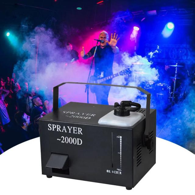 Máquina de Fumaça Sunart-Hazer 600W/2000W com Controle Remoto para DJ, Festas, Casamentos e Shows - Efeito de Fumaça DMX à Base de Água