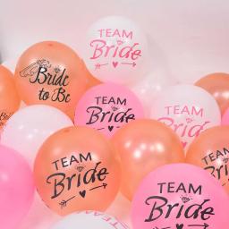 10 pçs equipe noiva balões de látex festa de despedida de solteira chá de panela noiva para ser balão de ar decorações casamento noivado suprimentos - Image 3