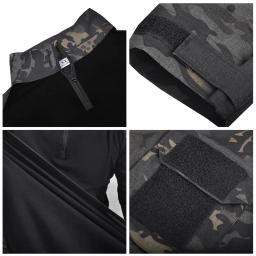 Terno Camo tático ao ar livre para homens Uniforme de escalada Airsoft Calças de carga Paintball Camisa de combate Pano de acampamento resistente ao desgaste de caminhada - Image 6