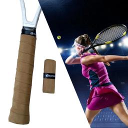 Substituição à prova de choque maçante raquete de tênis Inner Overgrip, couro de imitação, Badminton Squash Racquet Handle Grip - Image 1