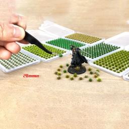 Adesivo Static Grass Tufts para Cenário em Miniatura, Ferramenta de mão para Railroad Terrain, Cenário Árvores, Bushy Green - Image 5
