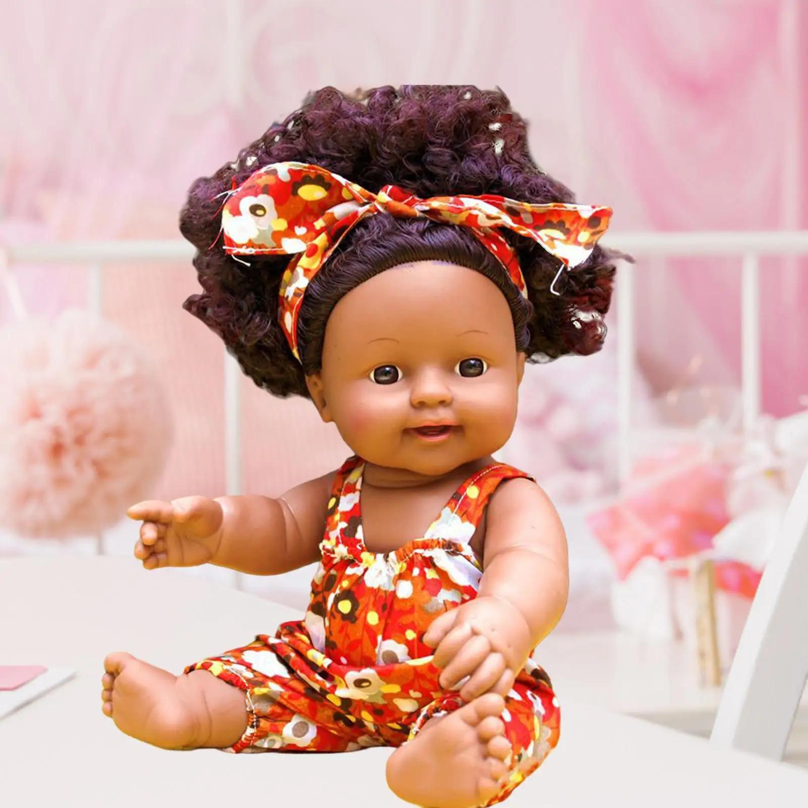 Bonecas reborn realistas, afro-americanas, olhos pretos, abertos, bebê realista - Image 1