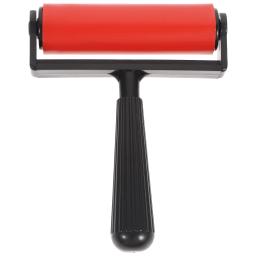 Rolo de borracha escova para artesanato, laje aplicador, impressão a tinta, impressão, bloco de estampagem, aplicador para cola, 10cm - Image 1