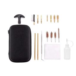 21 pçs kit de limpeza de arma tática universal para pistola rifle escova ferramenta para.22/.38/9mm/.40/.45 calibre caça acessórios - Image 5