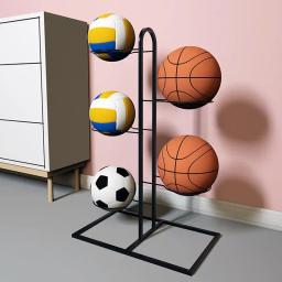 2/3/4/5 camadas crianças rack de armazenamento de basquete bola cesta de armazenamento de futebol colocado rack jardim de infância suporte de vôlei - Image 2
