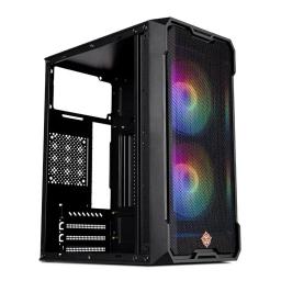 Gabinete Gamer TGT Jester, Mid-Tower, Lateral de Vidro, Com 2 Fans, Preto, TGT-JSR-BKGF01 - Image 4