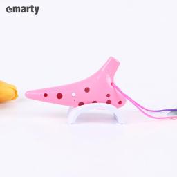 Flauta de Ocarina Cerâmica Multicolor, Resina Ocarina Plástica, Alto C Tuning, 12 Buracos, Novo, 1Pc - Image 1