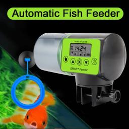 Inteligente Alimentador Automático De Peixes + Círculo De Alimentação, Dispensador De Alimentação Automática Do Tanque, LCD Indica, Acessórios De Aquário - Image 4