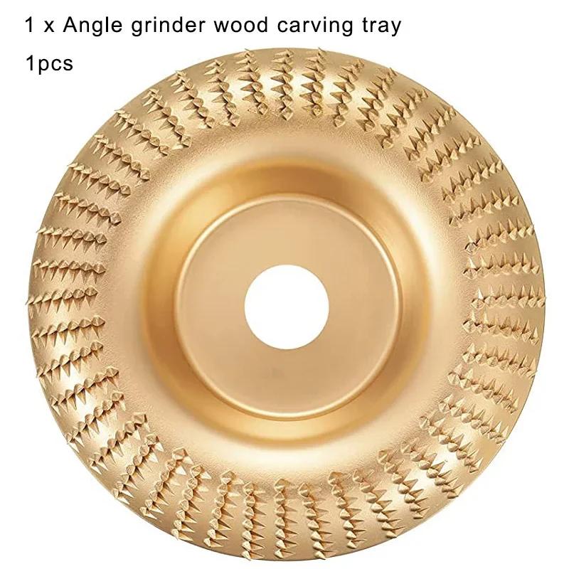 Carboneto de tungstênio Rebolo, Abertura Angle Grinder, Madeira Carving Disc, Formando Disco para Carpintaria, 4 Tipos, 5/8" - Image 1