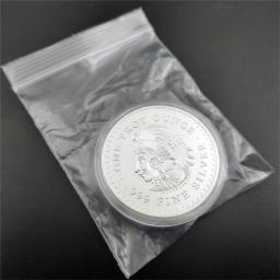Uma Onça Troy 999 Moeda de Prata Fina, Copiar Medalha América, Crachá Comemorativo, Não-moeda, Moeda México Blister Colecionável - Image 6