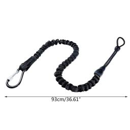 Cordão de ferramentas portátil com mosquetão de bloqueio, corda de segurança de nylon, corda antiqueda para escalada, trabalho aéreo, 2pcs - Image 6