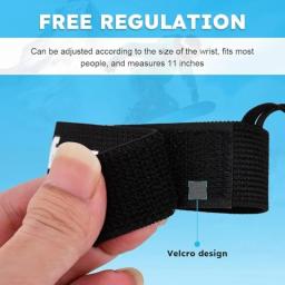 Correias de pulso elásticas para luvas de esqui e snowboard luva de esqui ajustável chumbo para homens e mulheres esporte luva de esqui cinta segura - Image 3