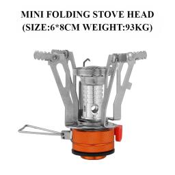 Ultraleve mini fogão de acampamento aquecedor tudo-em-um fogão a gás dobrável panelas ao ar livre perfeito para piqueniques, cozinhar e caminhadas - Image 1