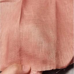 Tecido de linho puro orgânico natural por metro, camisa fina da marinha, vestuário para mulheres, 17x21s, 125g - Image 3