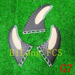 Conjunto de aleta de prancha BiLong-Plug, aleta, fibra de vidro Honeycomb com carbono, 3Fin Surf, Fins Thruster, 3Fin, Tamanho G7 - Image 4