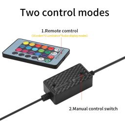 LED Aquarium Light para Fish Tank, luz submersível, bolha de ar aquático, lâmpada de oxigênio, frete grátis, 12-46cm, 5050 RGB, EU, EU Plug - Image 3